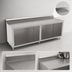 Thumbnail image #4 for John Boos Stainless Steel Work Table with Cabinet Base and Open Front, 132 x 30 Inches, 14-Gauge Top, 5-Inch Backsplash