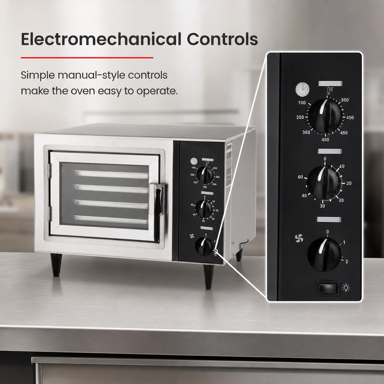 Product image #4 for NU-VU Moving Air XO-1 Countertop Electric Half-Size Convection Oven, 4 Half-Size Pan Capacity