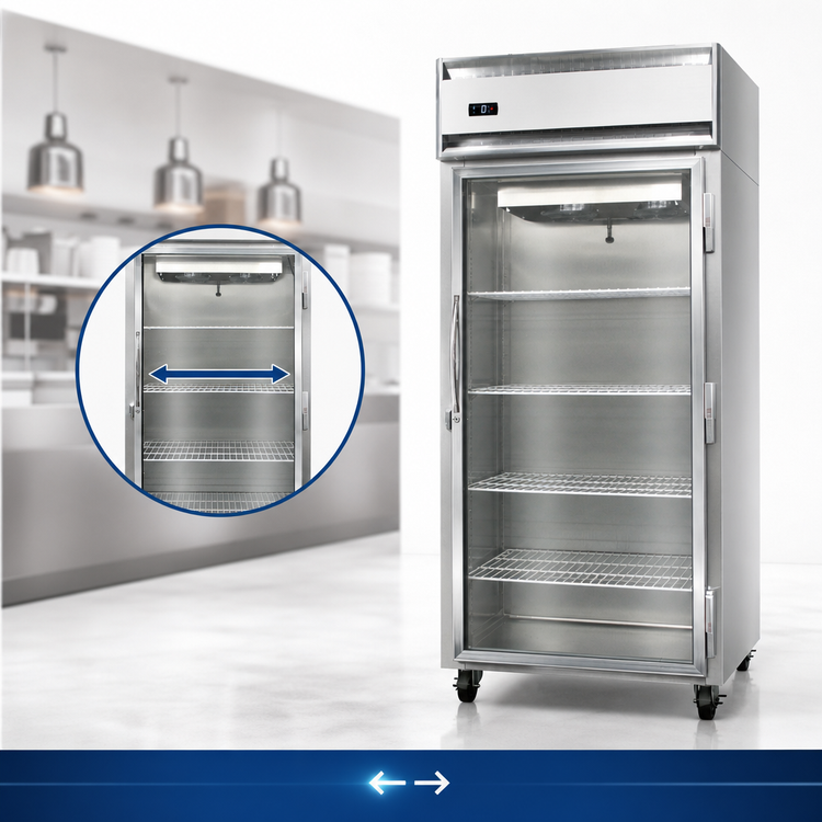 Product image #4 for Continental Refrigerator 1FXNSAGD One-Section Extra-Wide Display Freezer