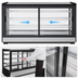 Thumbnail image #4 for Omcan Countertop Square Glass Refrigerated Display Case, 60 Inches, 9.78 Cu. Ft.