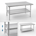 Thumbnail image #4 for Advance Tabco 144-Inch x 36-Inch 304 Stainless Steel Work Table with Adjustable Undershelf