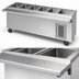 Thumbnail image #4 for Randell RANFG HTD-6S 86-Inch Mobile Electric Hot Food Table with Open Storage Base, 6 Wells