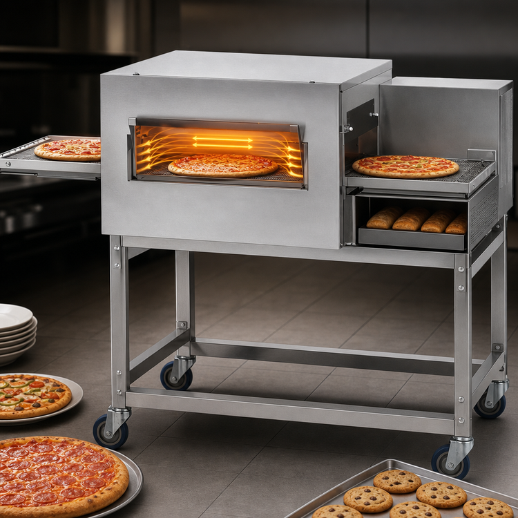 Product image #4 for Lincoln Impinger II 1100 Series Front-Loading LP Gas Single-Deck Conveyor Oven