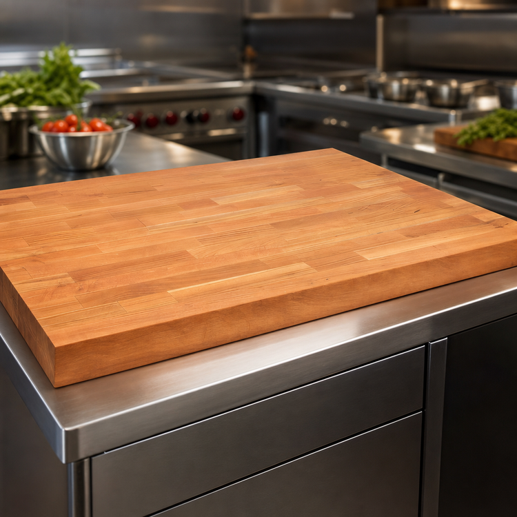 Product image #4 for John Boos Boos Block Blended Edge Grain American Cherry Kitchen Countertop, 36 x 36 x 1-1/2 Inches