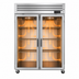 Thumbnail image #4 for Turbo Air PRO Series Two-Section Pass-Thru Heated Holding Cabinet with Full-Length Glass Doors, 48.7 Cu. Ft.