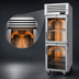 Thumbnail image #4 for Turbo Air PRO Series Reach-In Heated Holding Cabinet with 2 Half Glass Doors, 26 Cu. Ft., 115V