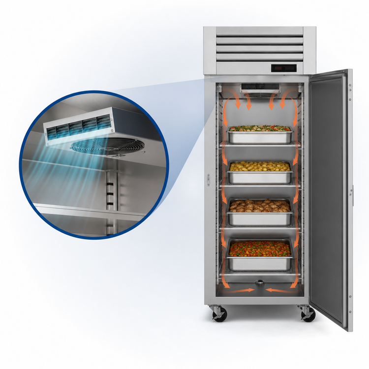 Product image #4 for Turbo Air PRO Series Right-Hinged Pass-Thru Heated Holding Cabinet, 1-Section, 26 Cu. Ft., 208-230V