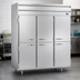 Thumbnail image #4 for Beverage-Air P-Series PRD3HC-1AS Three-Section Pass-Thru Reach-In Refrigerator, 6 Solid Doors, 73.99 Cu. Ft., Top-Mounted Self-Contained Refrigeration
