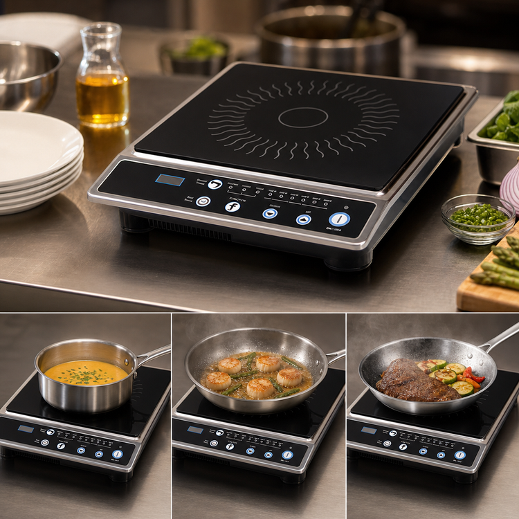 Product image #4 for Globe Low Profile Countertop Single Burner Induction Range