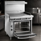 Thumbnail image #4 for Imperial (Middleby) Spec Series IHR-G36 36-Inch Heavy-Duty Gas Range with 1-Inch Griddle and Standard Oven