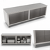 Thumbnail image #4 for John Boos Stainless Steel Cabinet Base Work Table with Open Front, 96 x 36 Inches