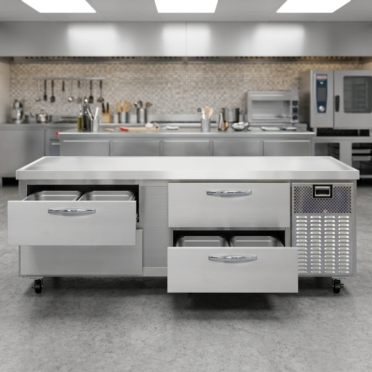 Product image #3 for Continental Refrigerator D84GFN Two-Section 84-Inch Freezer Griddle Stand with 4 Drawers
