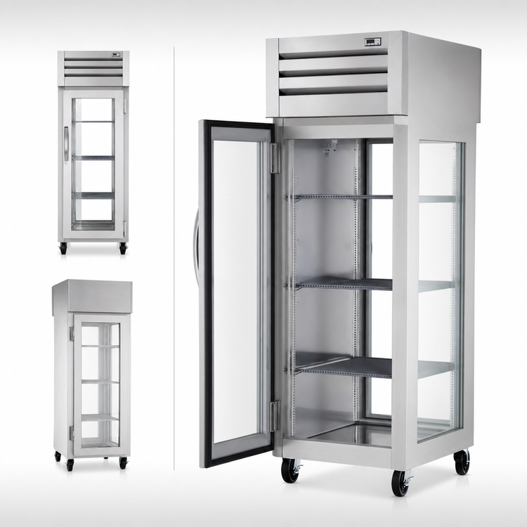 Product image #4 for True SPEC SERIES One-Section Pass-Thru Reach-In Refrigerator with Glass Front and Rear Doors