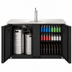 Thumbnail image #4 for Everest Refrigeration EBD3-BB-24 Two-Section Back Bar & Direct Draw Keg Refrigerator Combo, 68 Inch Wide, 20 Cu. Ft.