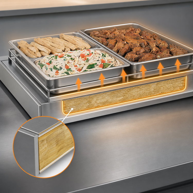 Product image #4 for Hatco Glo-Ray Freestanding Heated Shelf, 36 x 12 Inches, Stainless Steel Top
