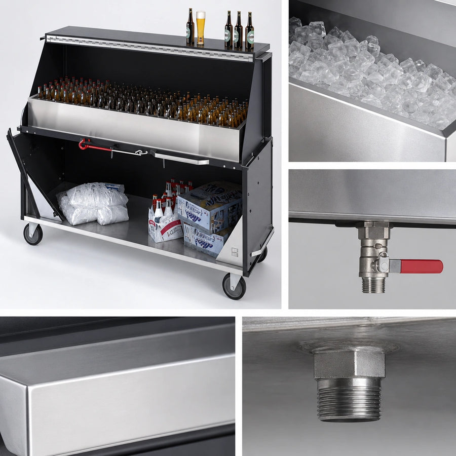 304 Stainless Steel Ice Bin