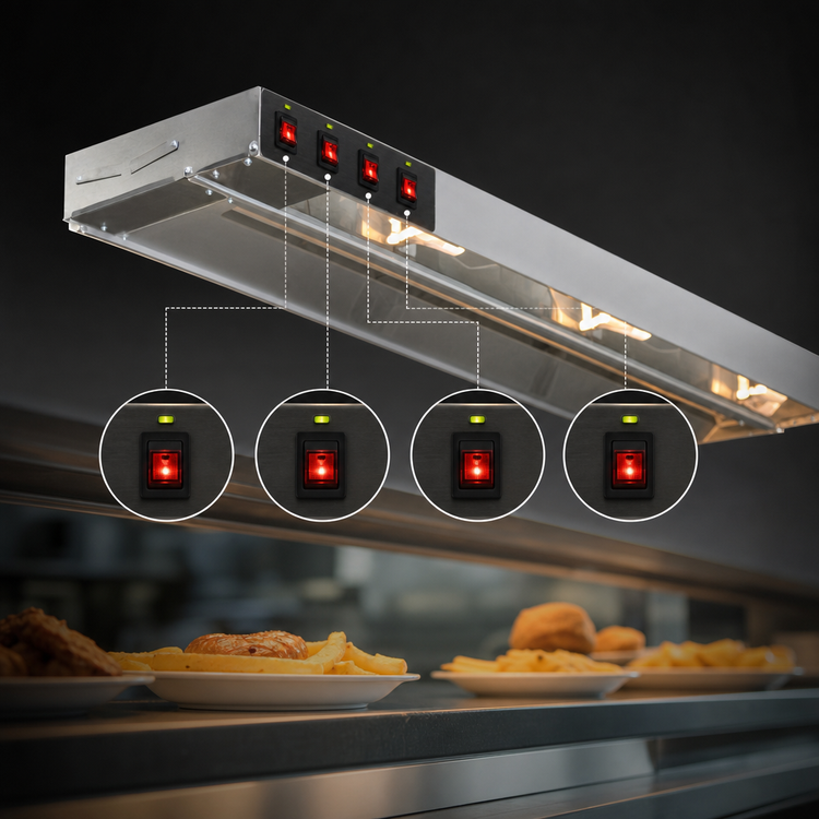Product image #4 for Eagle RedHots 66-Inch Single Rod Lighted Strip Heat Lamp