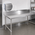 Thumbnail image #4 for Stallion 84-Inch x 36-Inch Stainless Steel Work Table with 5-Inch Backsplash