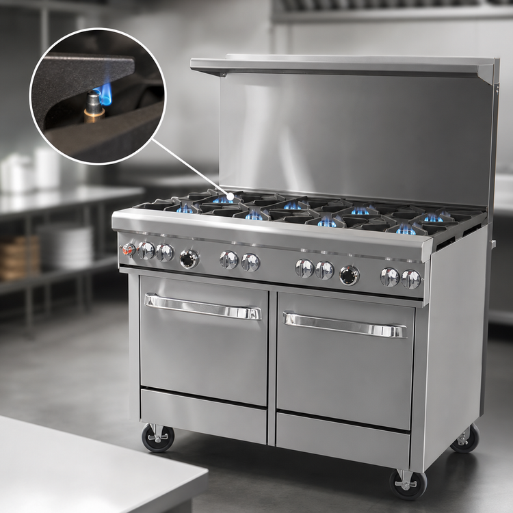 Product image #4 for Southbend Ultimate 48-Inch Gas Restaurant Range with 7 Burners and 2 Space Saver Ovens