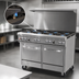 Thumbnail image #4 for Southbend Ultimate 48-Inch Gas Restaurant Range with 7 Burners and 2 Space Saver Ovens