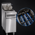 Thumbnail image #4 for Imperial Spec Series Heavy Duty Restaurant Range Match Gas Floor Fryer, Dual Tank, 25 lb. Per Tank