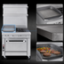 Thumbnail image #4 for Southbend Platinum P32A-XT Heavy Duty 32-Inch Gas Range with 2 Open Burners, 16-Inch Griddle, and Convection Oven