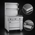 Thumbnail image #4 for Southbend Platinum 48-Inch Heavy Duty Gas Range with Full-Width Thermostatic Griddle, Standard Oven and 12-Inch Cabinet