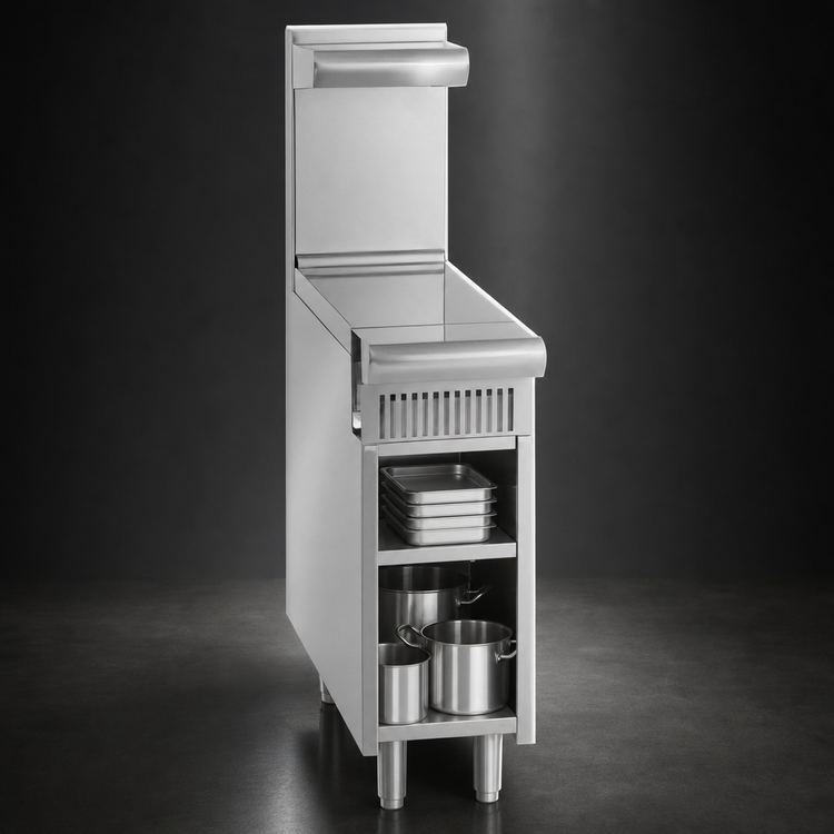 Product image #4 for Imperial Spec Series 18-Inch Heavy Duty Gas Spreader Cabinet with Open Cabinet Base and Bottom Shelf
