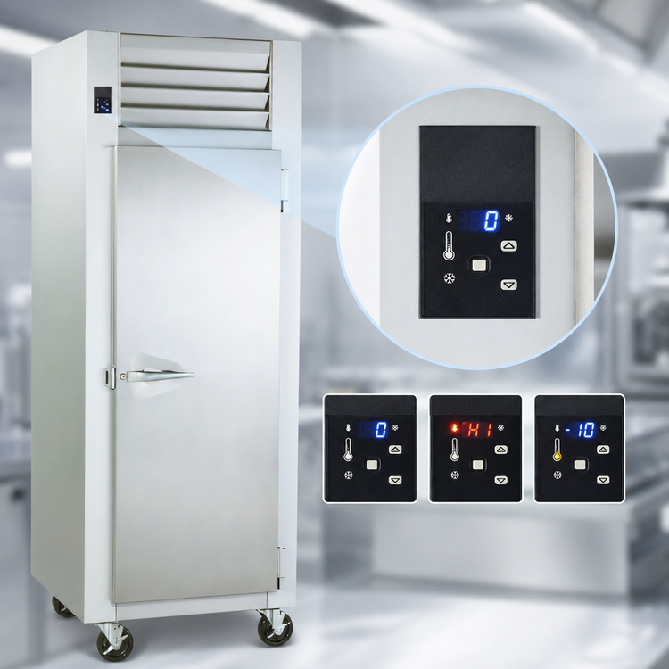 Product image #4 for Traulsen Spec-Line 30-Inch Wide Remote Reach-In Freezer, One Section, Shallow Depth, Wide Half-Height Solid Doors