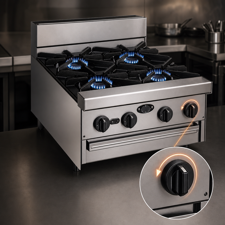 Product image #4 for Jade Bistro JBR-8-M 48-Inch Gas Modular Restaurant Range with 8 Open Burners