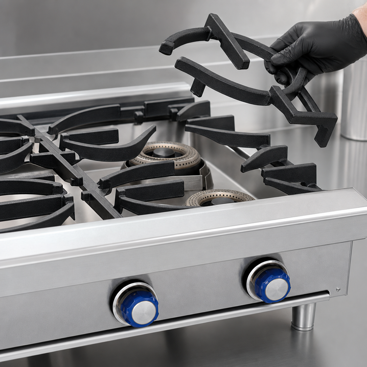 Product image #4 for Imperial IHPA-2-12 12-Inch Gas Countertop Hot Plate with 2 Open Burners