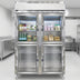 Thumbnail image #3 for Continental Refrigerator D2FNGDHD Designer Line Two-Section Reach-In Display Freezer with Half-Height Glass Doors