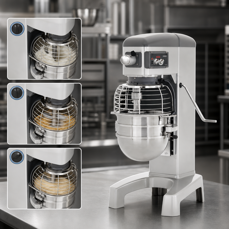 Product image #4 for Hobart Legacy+ HL300-3STD 30-Quart Floor Planetary Mixer, 3-Speed, 3/4 HP, #12 Hub