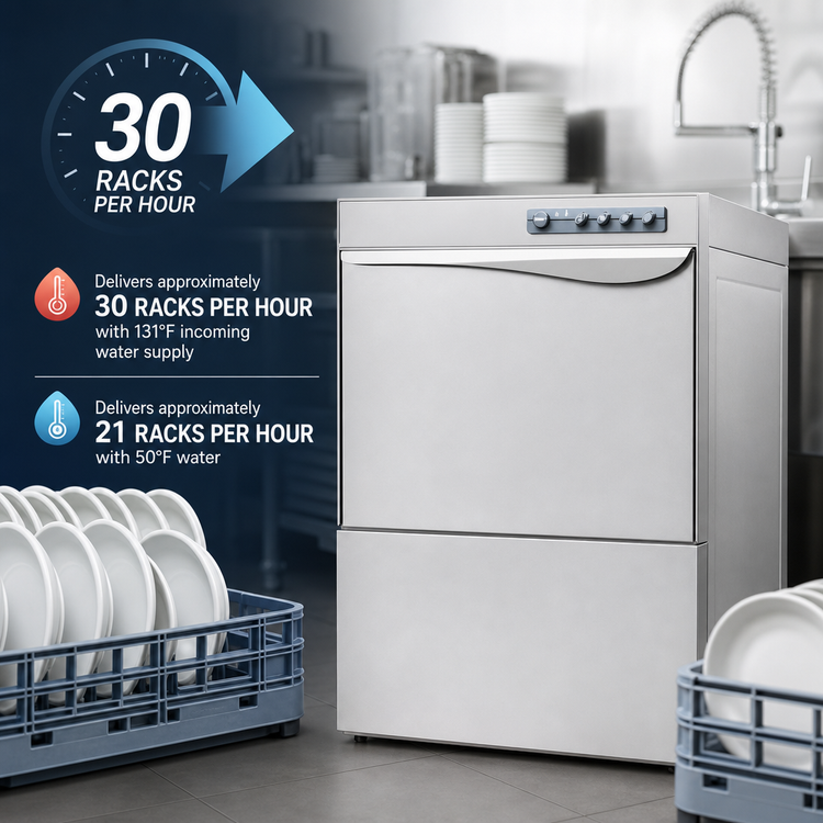 Product image #4 for Trento Kromo AQUA-50-USA High-Temp Undercounter Door-Type Dishwasher