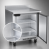 Thumbnail image #5 for Beverage-Air 32-Inch One-Section Worktop Refrigerator with Solid Door and 4-Inch Backsplash