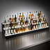 Thumbnail image #5 for Krowne Royal Series 72-Inch 3-Tier Lighted Countertop Liquor Display, Right-Side Cord, 54-Bottle Capacity