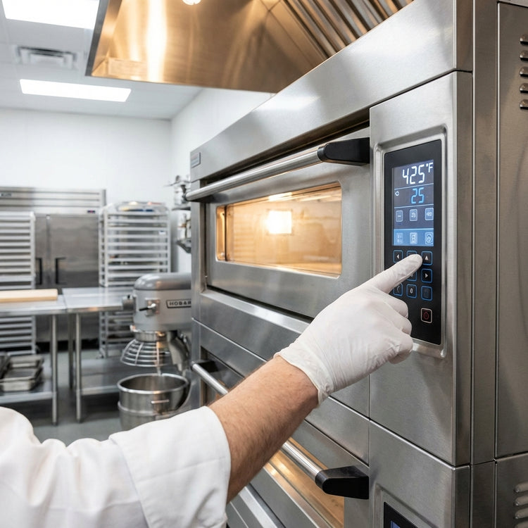 Product image #4 for American Baking Systems ABSGDO-802T Double Deck Full-Size Gas Deck Oven with Stone Hearths