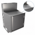 Thumbnail image #5 for BK Resources 24-Inch Wide x 21-Inch Deep Stainless Steel Top Shelf Underbar Cabinet with Raised Edge