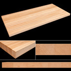 Thumbnail image #4 for John Boos Boos Block KCT3-13232-V Edge Grain Northern Hard Rock Maple Kitchen Countertop, 132 x 32 x 3 Inches, Varnique Finish, No Backsplash