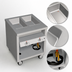 Thumbnail image #4 for Thurmaduke TEHF-32PG 32-Inch Mobile Electric Hot Food Unit with 2 Wells