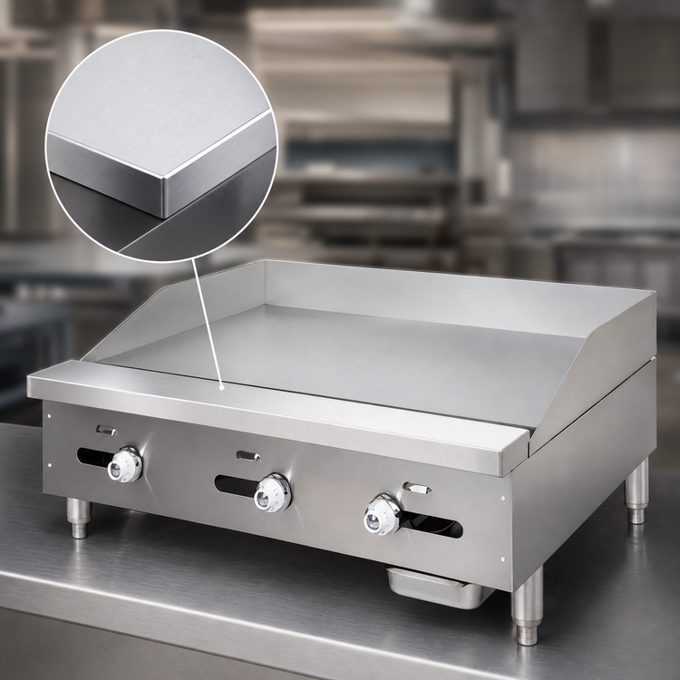 Product image #4 for Comstock-Castle Castle Series 42-Inch Countertop Gas Griddle with Thermostat Control