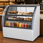 Thumbnail image #4 for Beverage Air CDR4HC-1-W-D Dry Deli/Bakery Display Case, 49 1/4-Inch, Curved Glass, 14 Cu. Ft., White