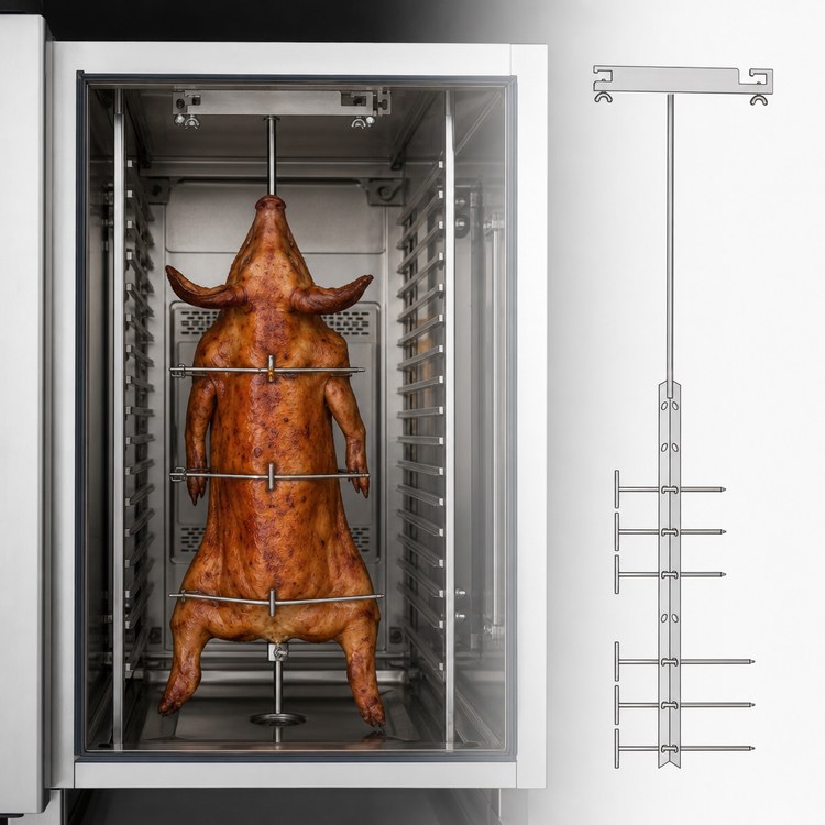 Product image #4 for RATIONAL Lamb and Suckling Pig Spit for 20 Full-Size Models