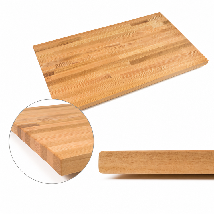 Product image #4 for John Boos Appalachian Red Oak Island Countertop, 72 x 30 x 1-1/2-Inch, Varnique Finish