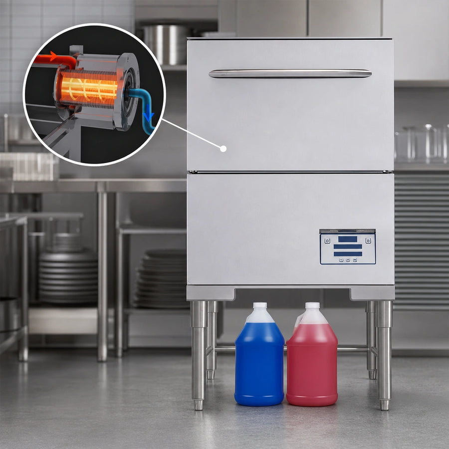 Built-In Booster Heater with Sani-Sure™ Final Rise