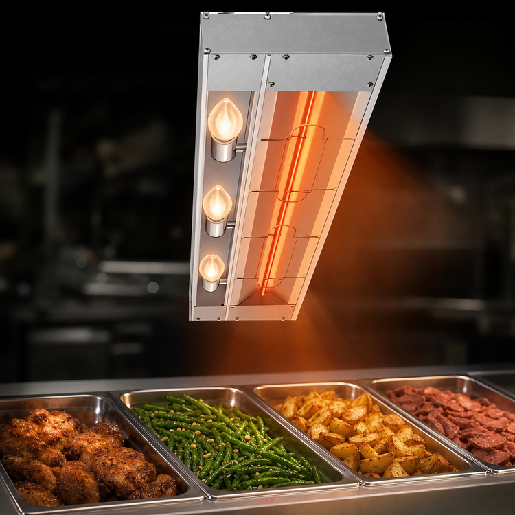 Product image #4 for Hatco Glo-Ray 120-Inch Lighted Infrared Strip Heater, Aluminum, 4 kW