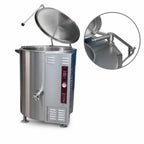Thumbnail image #4 for Crown GL-30E 30 Gallon 2/3 Jacketed Stationary Gas Steam Kettle with Tri-Leg