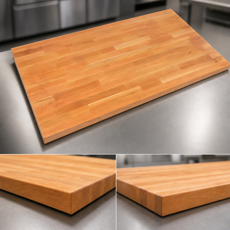 Product image #4 for John Boos Boos Block American Cherry Edge Grain Kitchen Countertop, 72 x 48 x 1-3/4 Inch, Penetrating Oil Finish