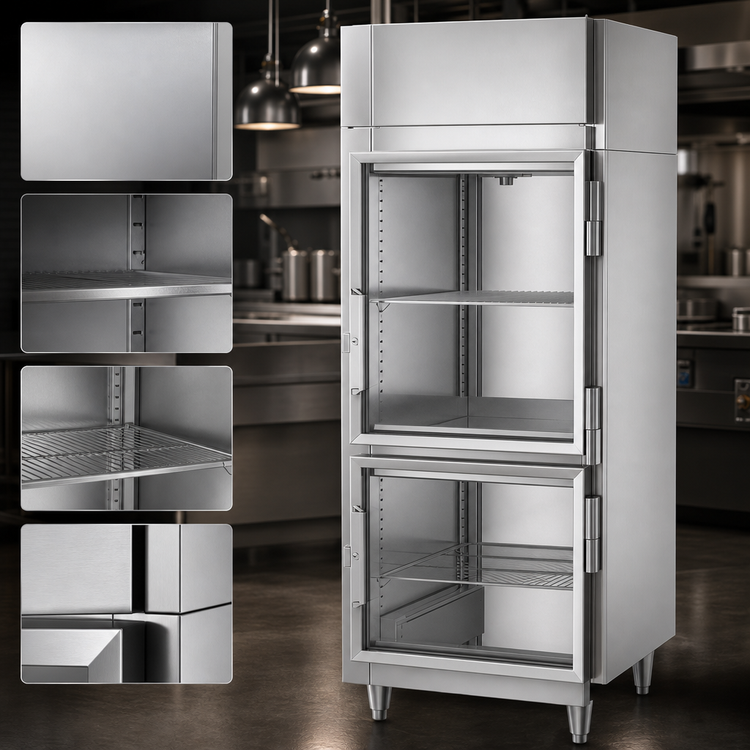 Product image #4 for Victory UltraSpec™ HS-1D-1-PT-HG One-Section Pass-Thru Heated Cabinet with Half-Size Glass Doors