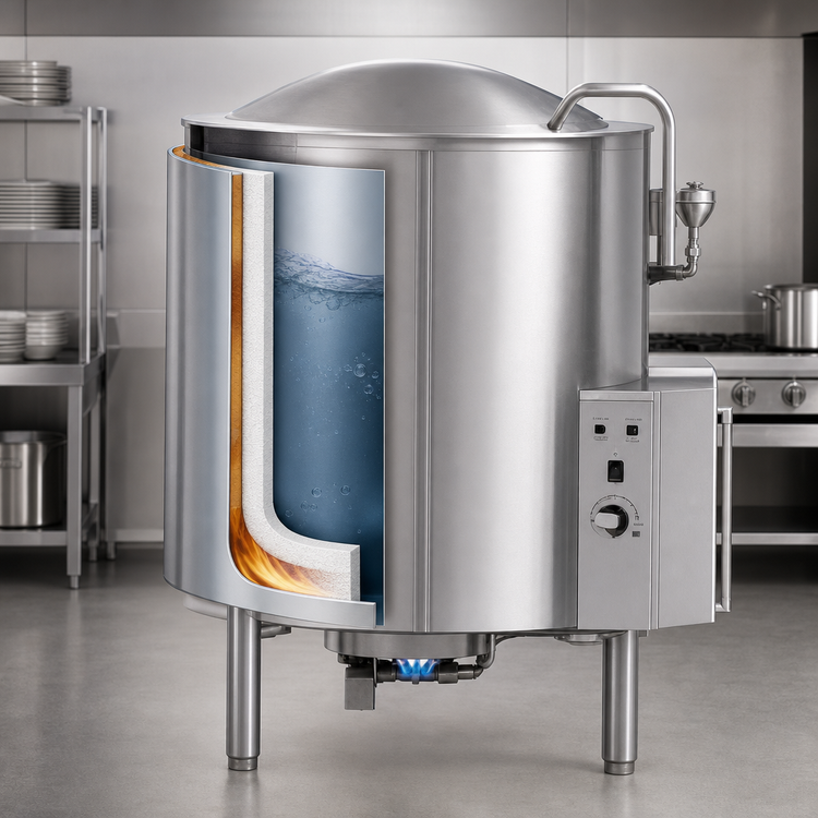 Product image #4 for Legion LGB-60 Stationary 60-Gallon Gas Self-Contained Kettle, 2/3 Jacketed